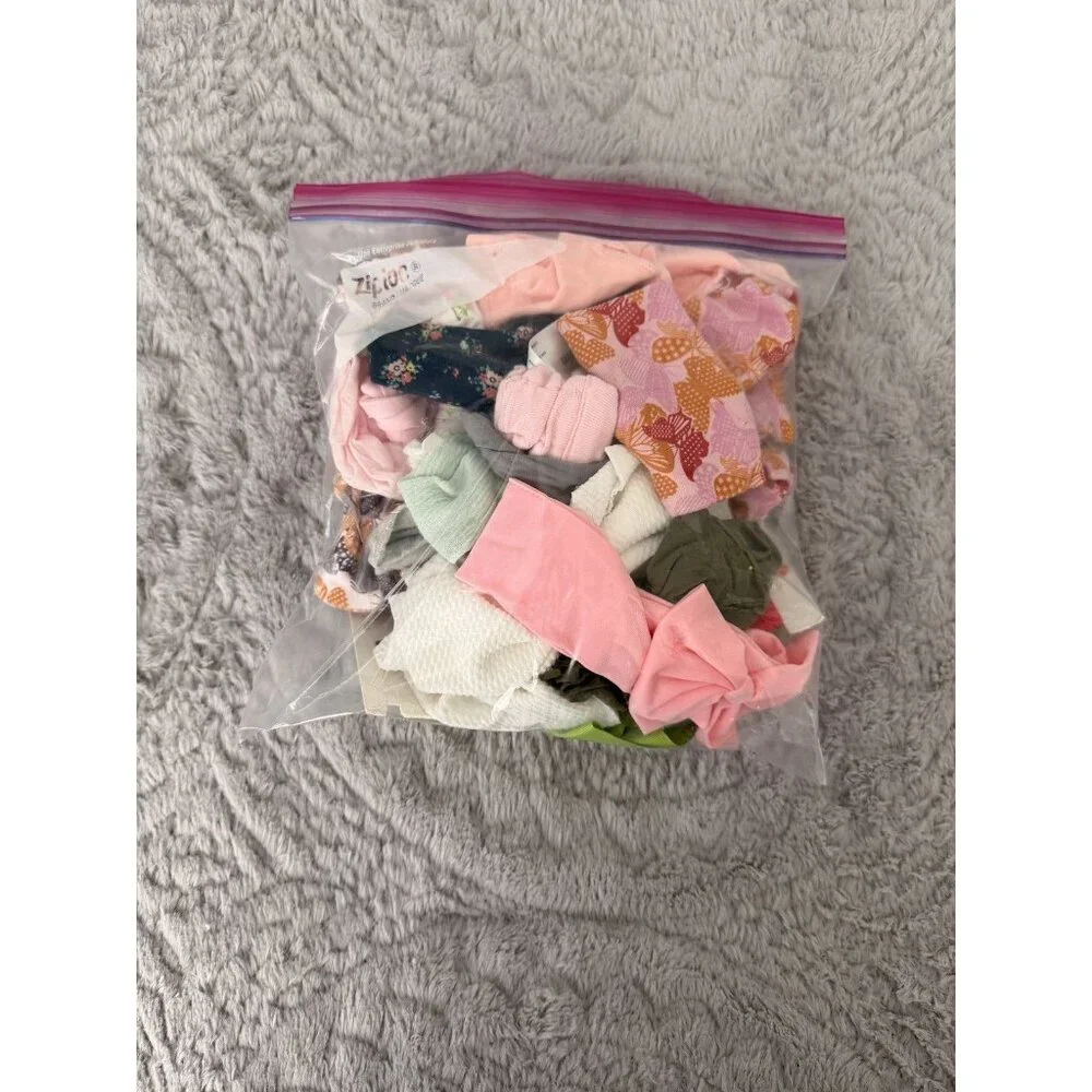 Baby Girl Headband Bow Lot 29pc Mixed Styles Nylon Floral Solid Holiday Set